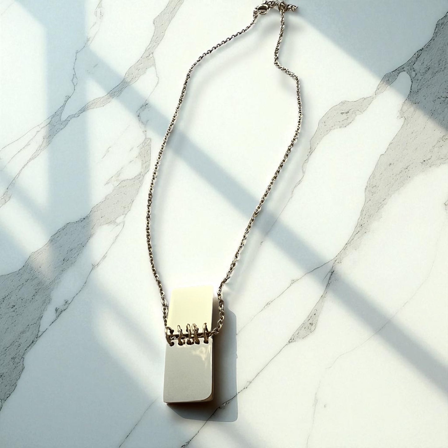 Personalized Mini notebook necklace