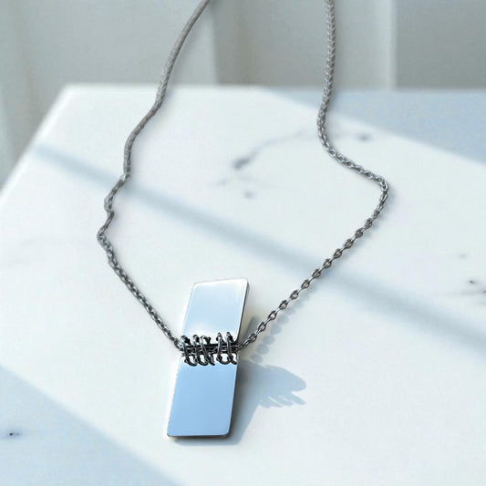 Personalized Mini notebook necklace