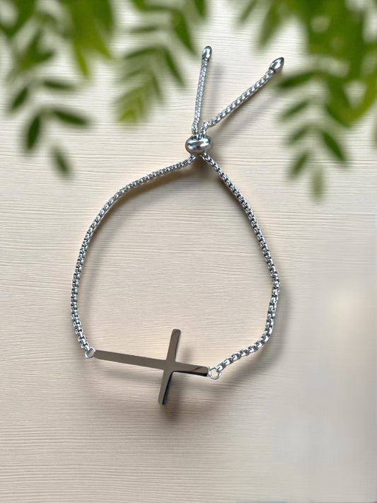 Horizontal Cross Bracelet