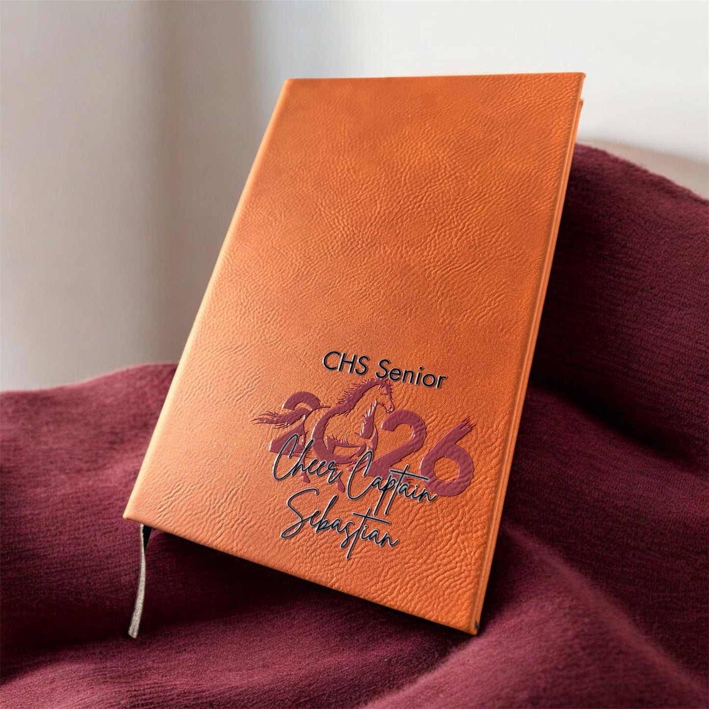 Personalized leatherette journals 5 x 9 UV Printed Design