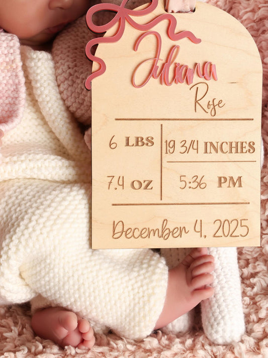 Birth Stat Ornament