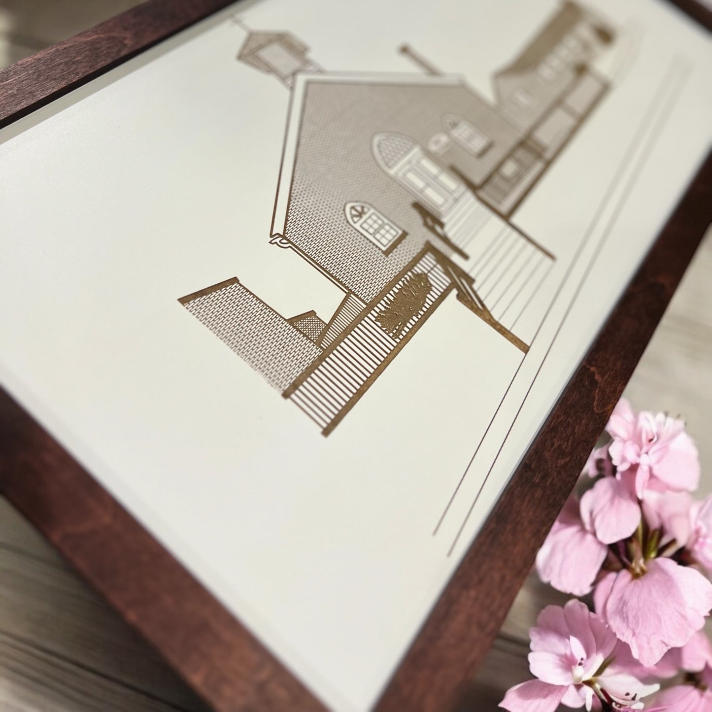 Home Portrait from listing photo - Housewarming - Realtor Gift - personalized