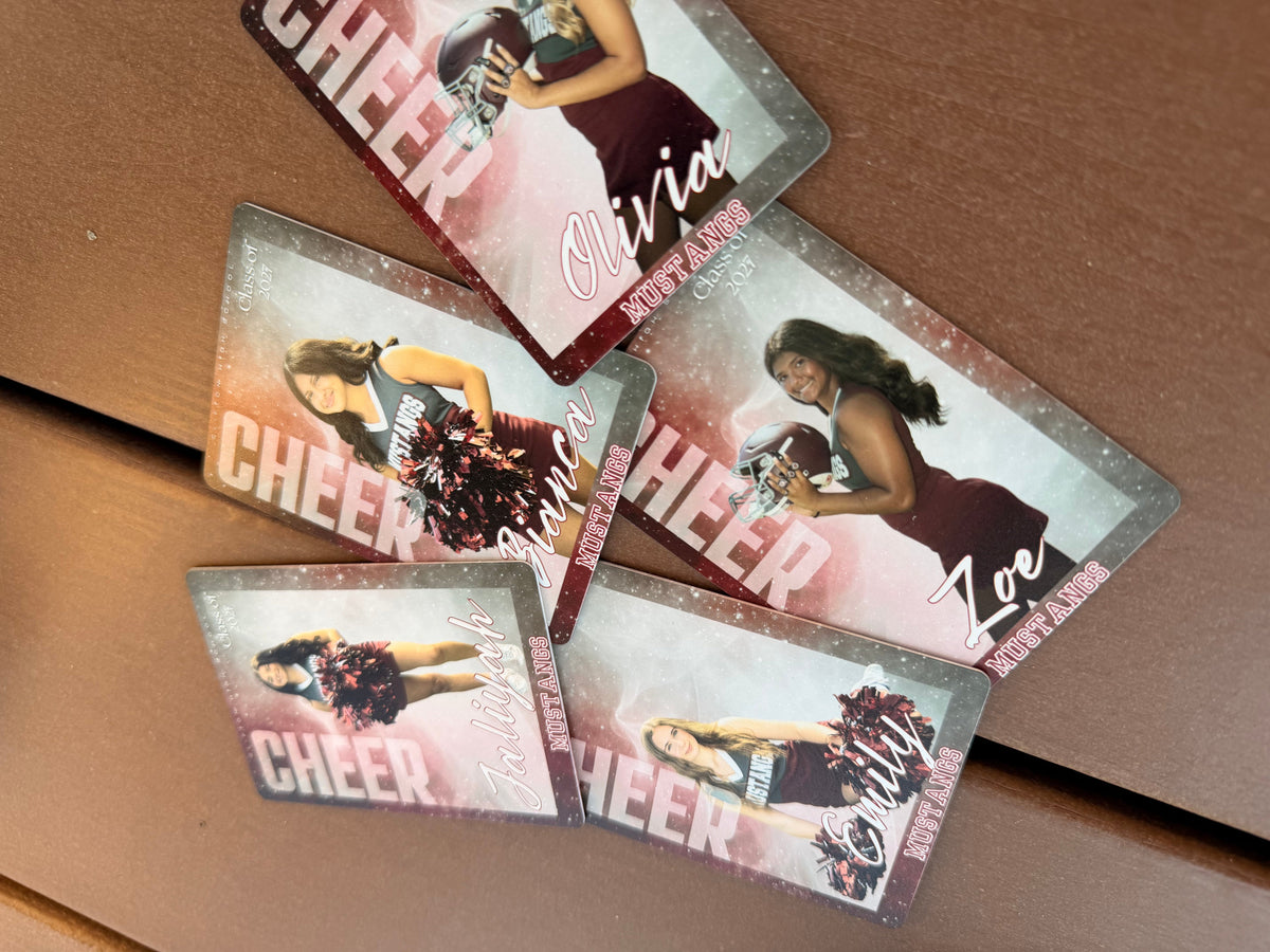 Personalized School sport trading card