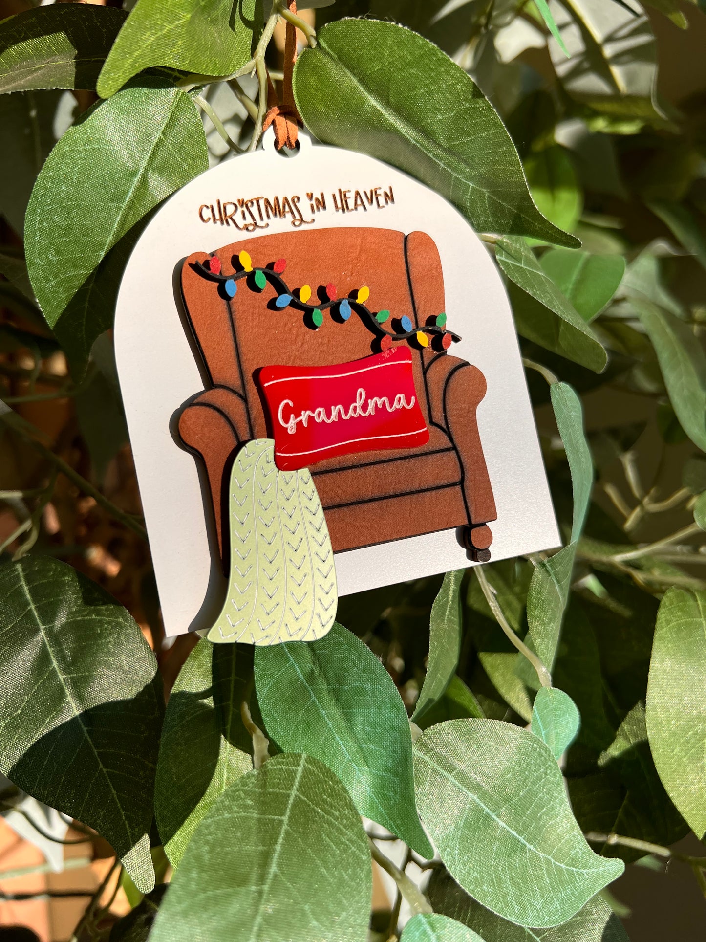 Memorial chair ornament
