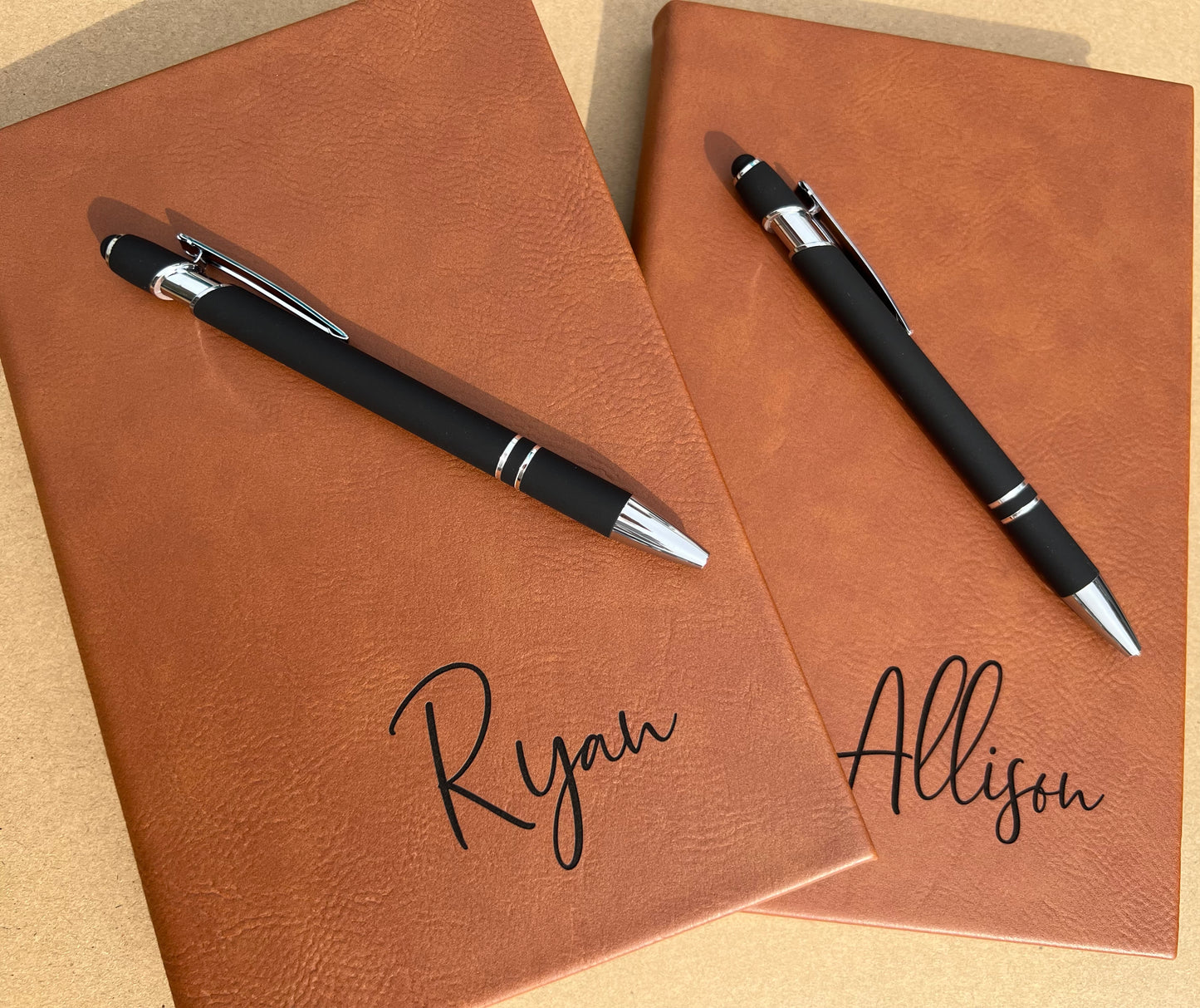Personalized leatherette journals 5 x 9