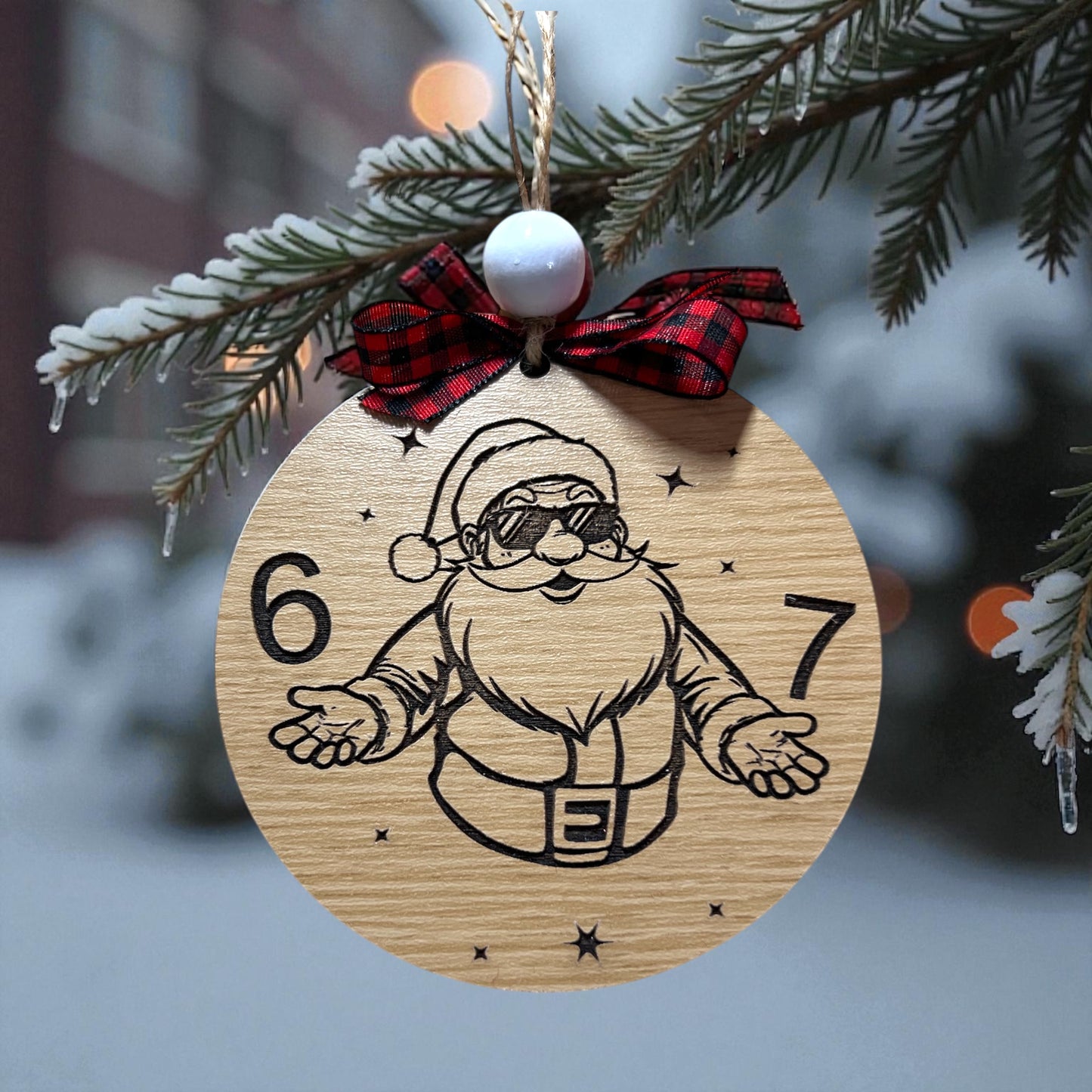 Teen slang 6 7 ornament