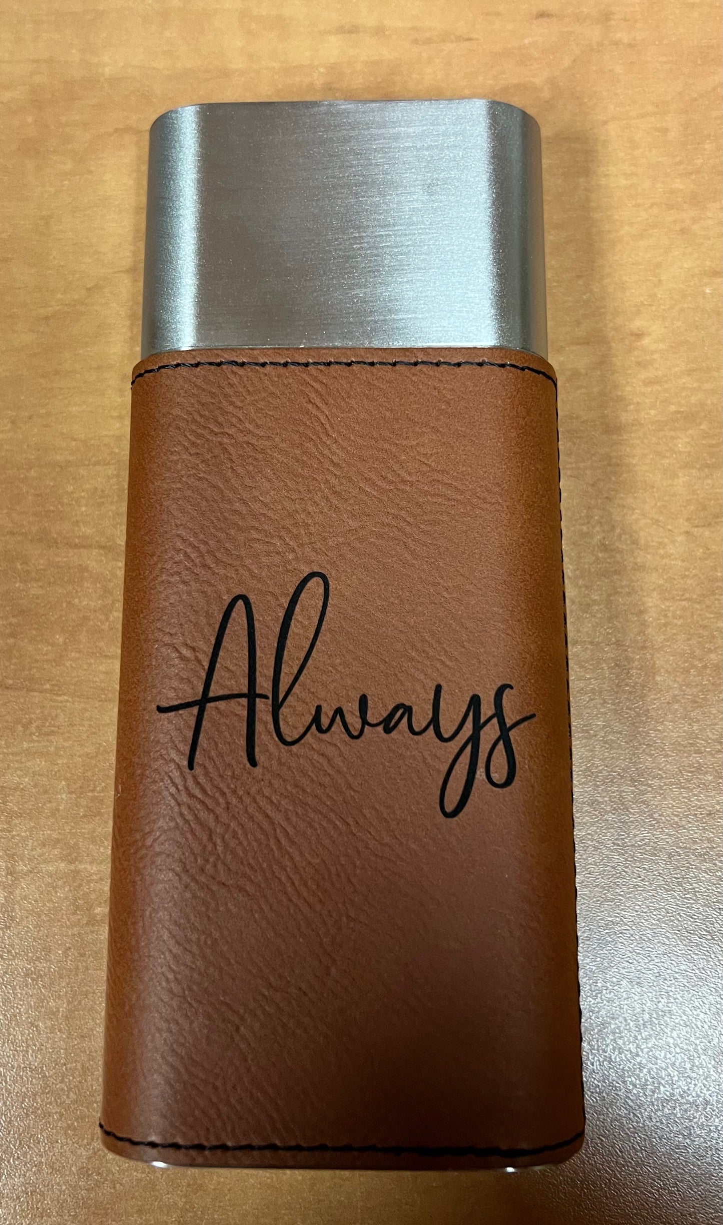 Personalized cigar case and cutter - custom engraved cigar case