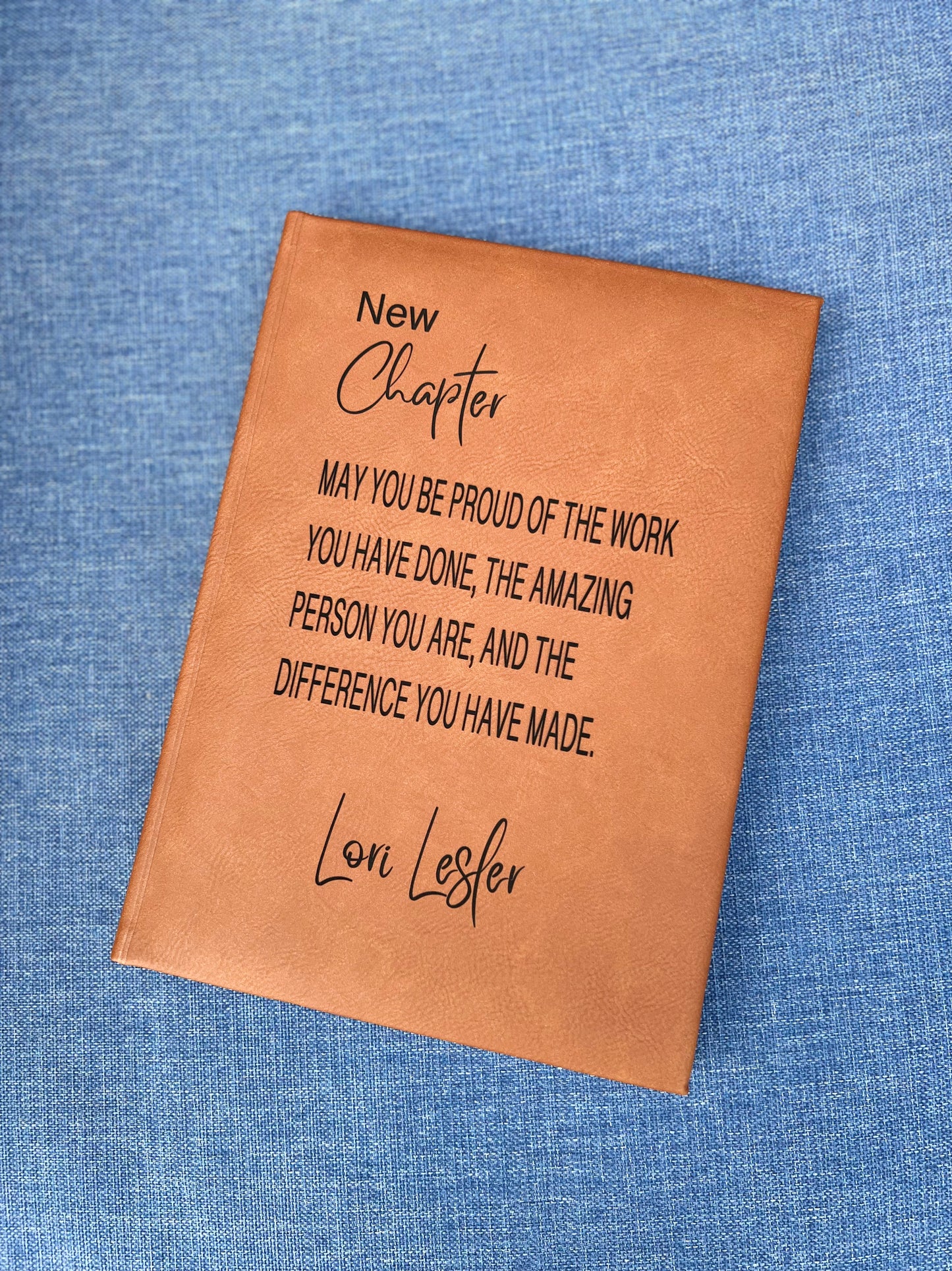 Personalized leatherette journals 5 x 9