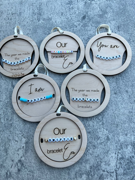 Friendship bracelet ornaments