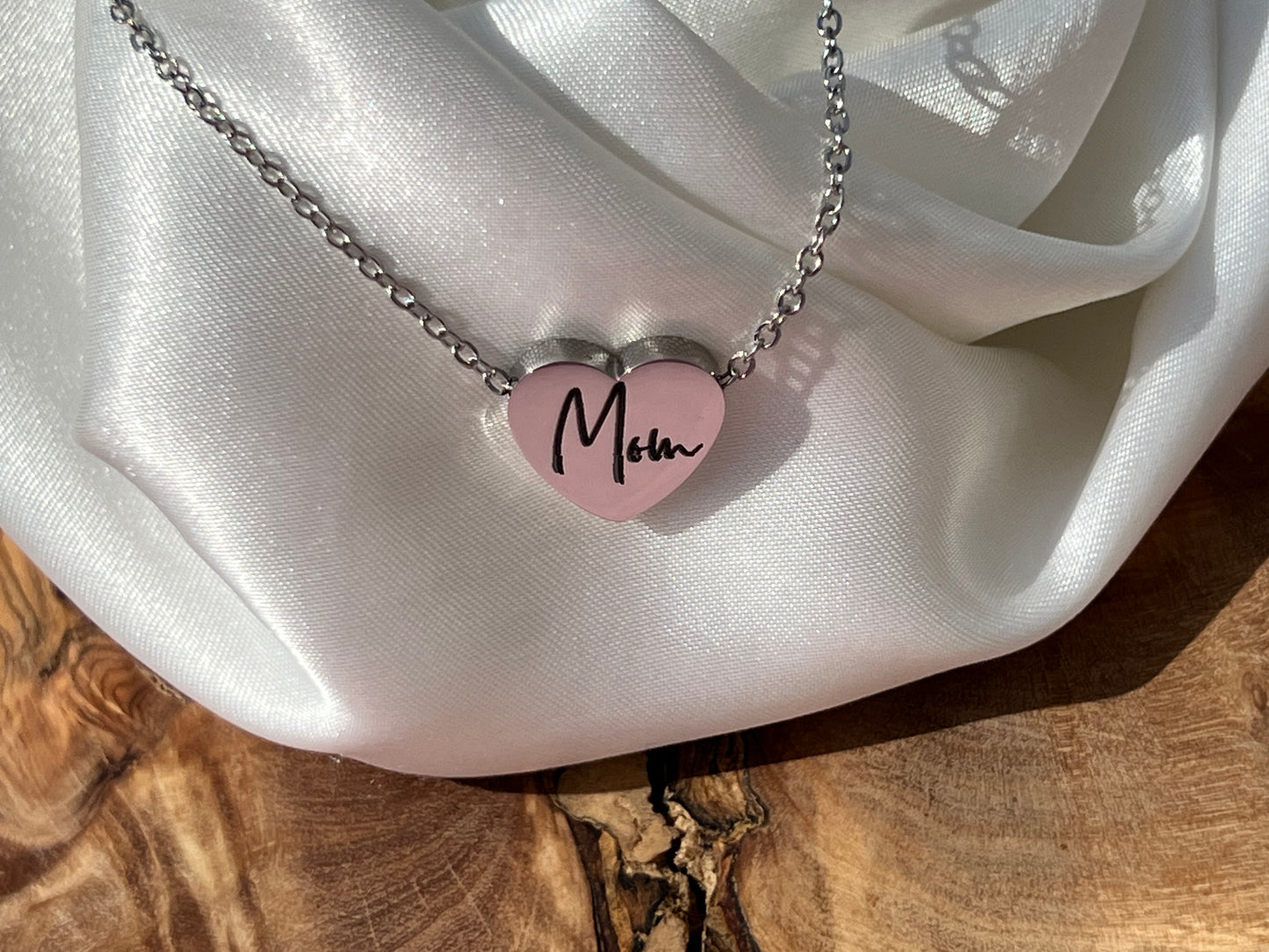 Custom heart pendant necklace