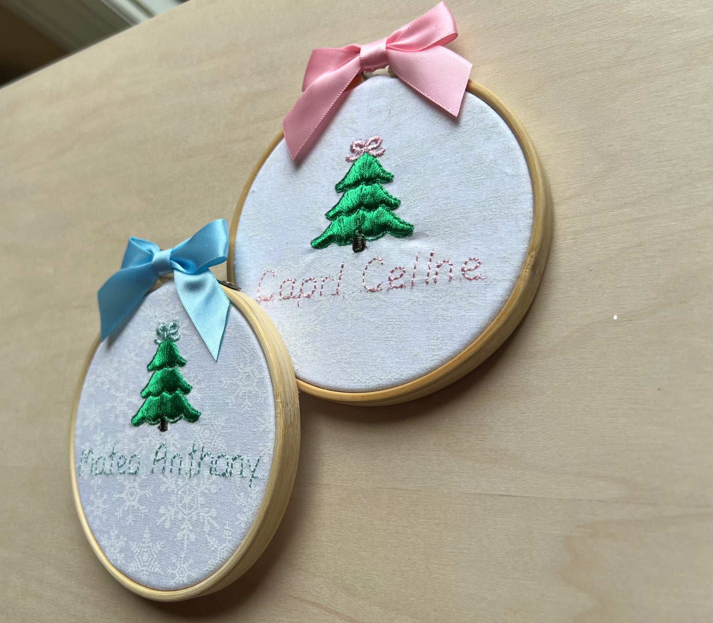 Coquette Bow Ornament - Personalized