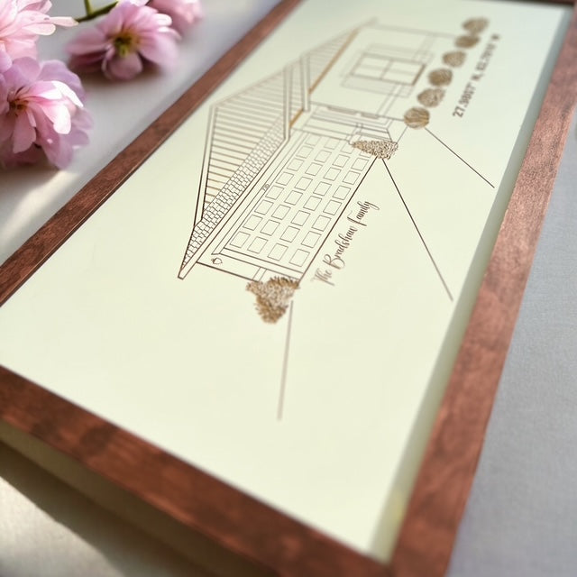 Home Portrait from listing photo - Housewarming - Realtor Gift - personalized