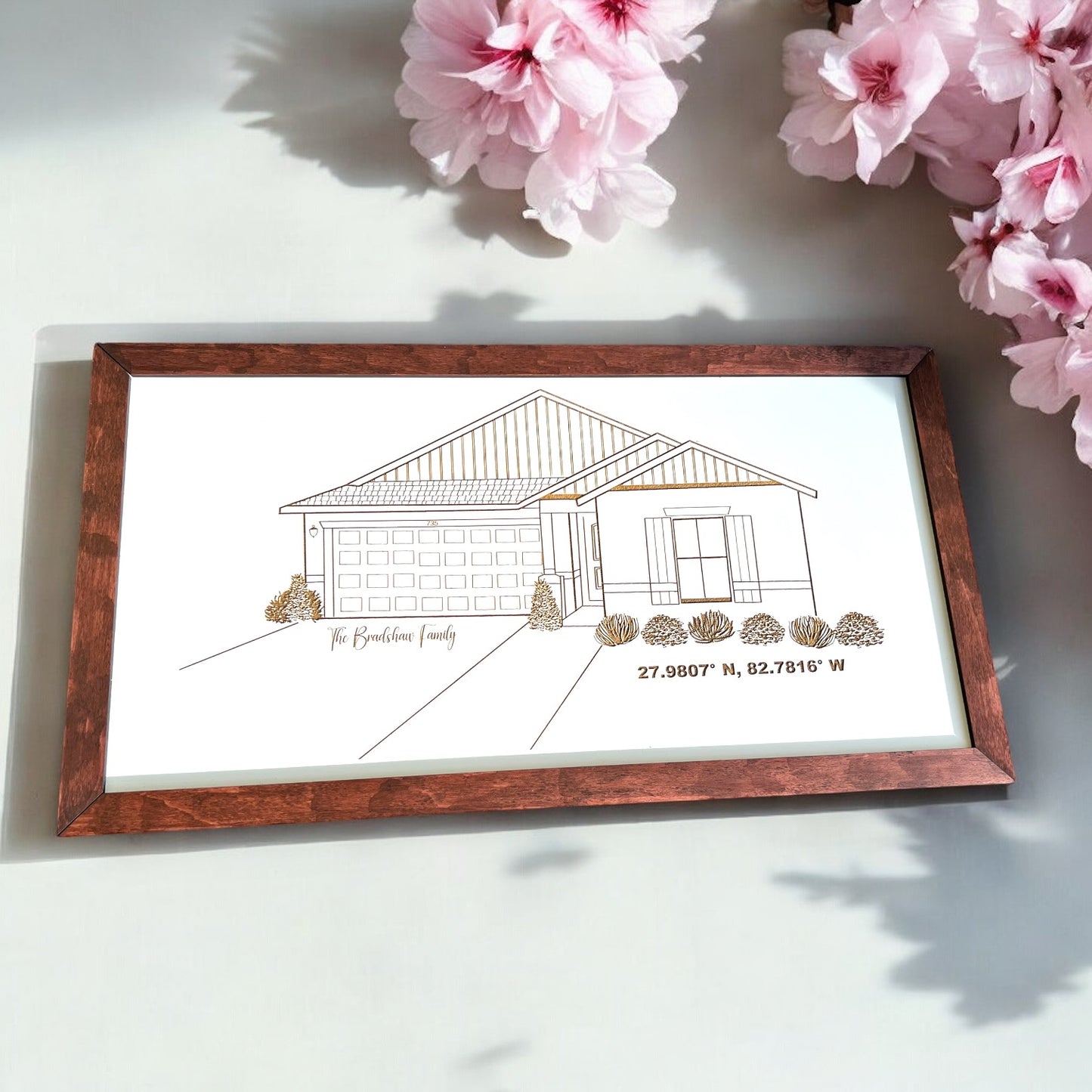 Home Portrait from listing photo - Housewarming - Realtor Gift - personalized