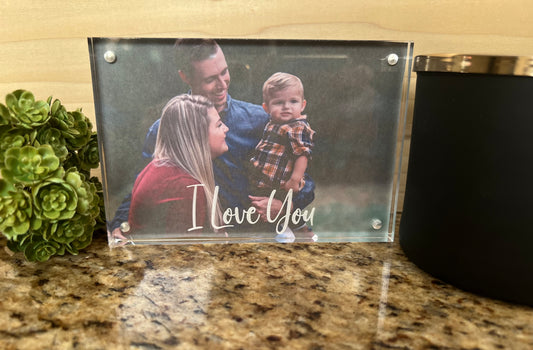 4x6 Freestanding Personalized Acrylic Photo Frame