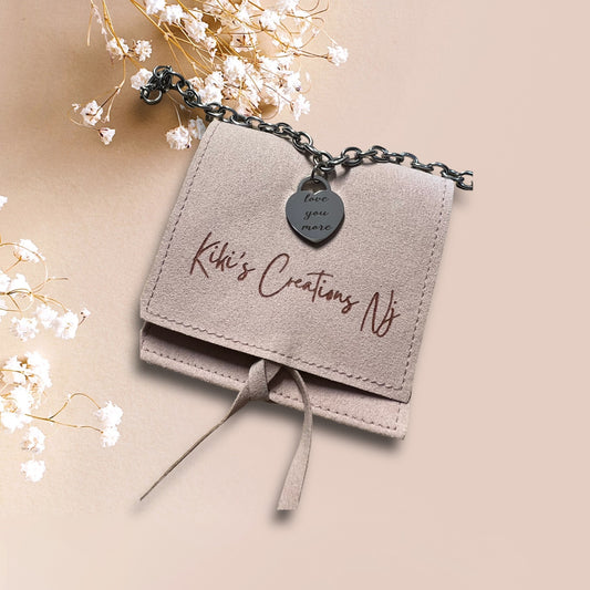 Personalized stainless steel heart bracelet