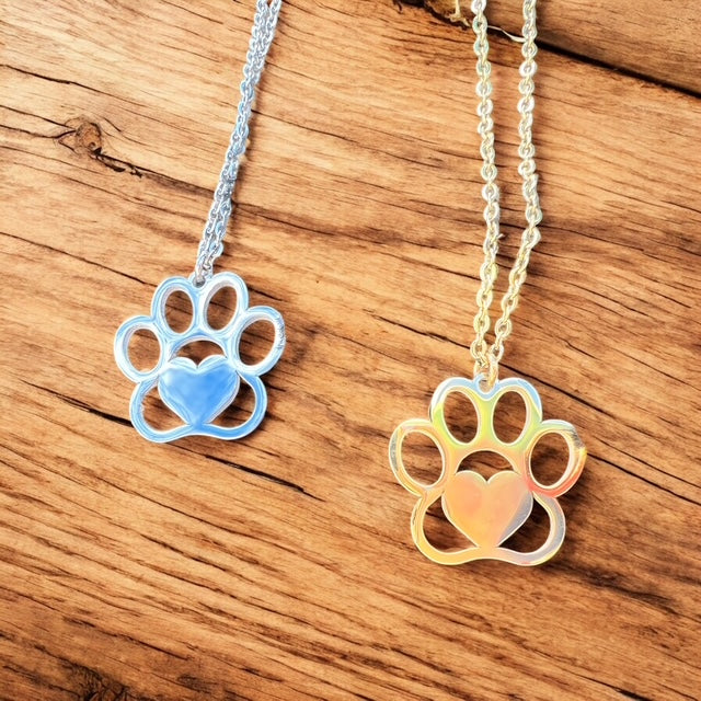 Paw print customizable Necklace