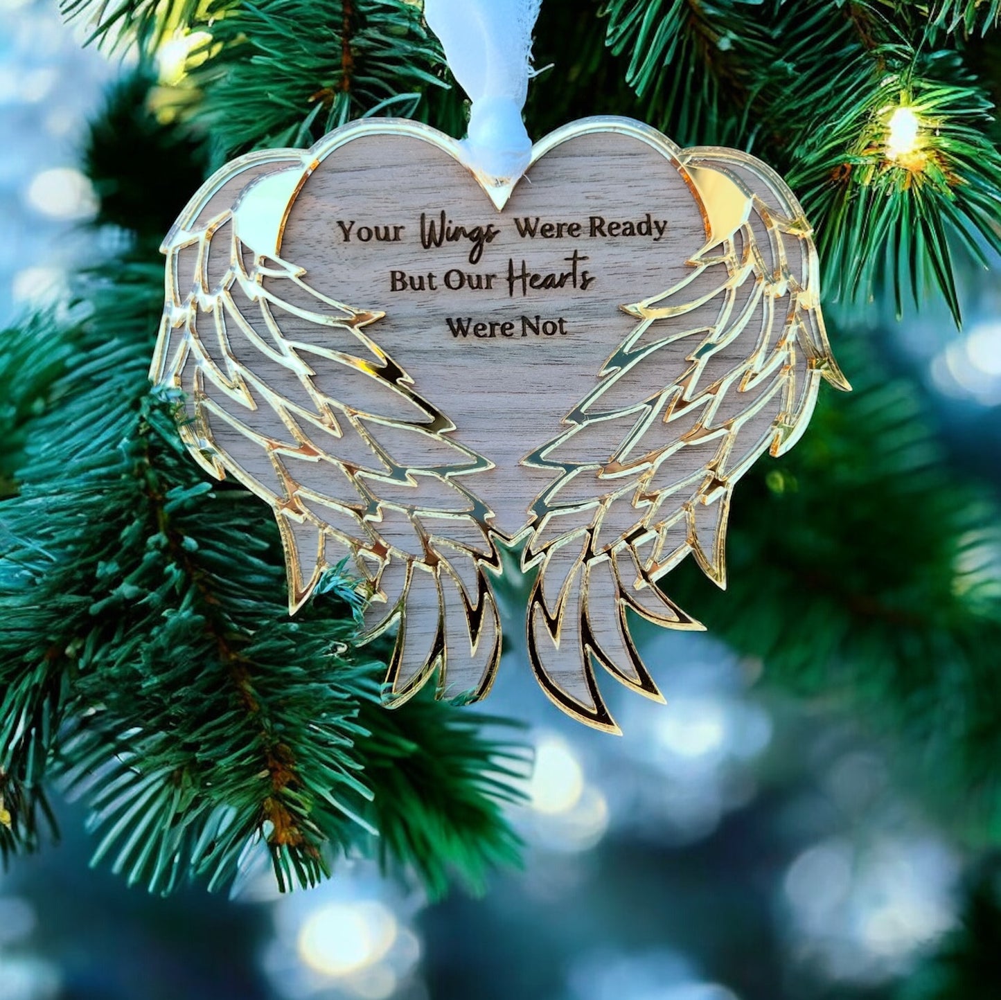 Wings - Memorial Ornament - Customizable