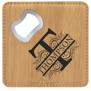 Personazlied Coaster with bottle opener