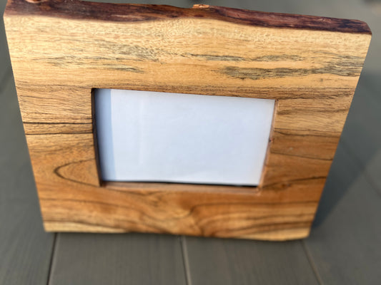 Live edge acacia personalized picture frame