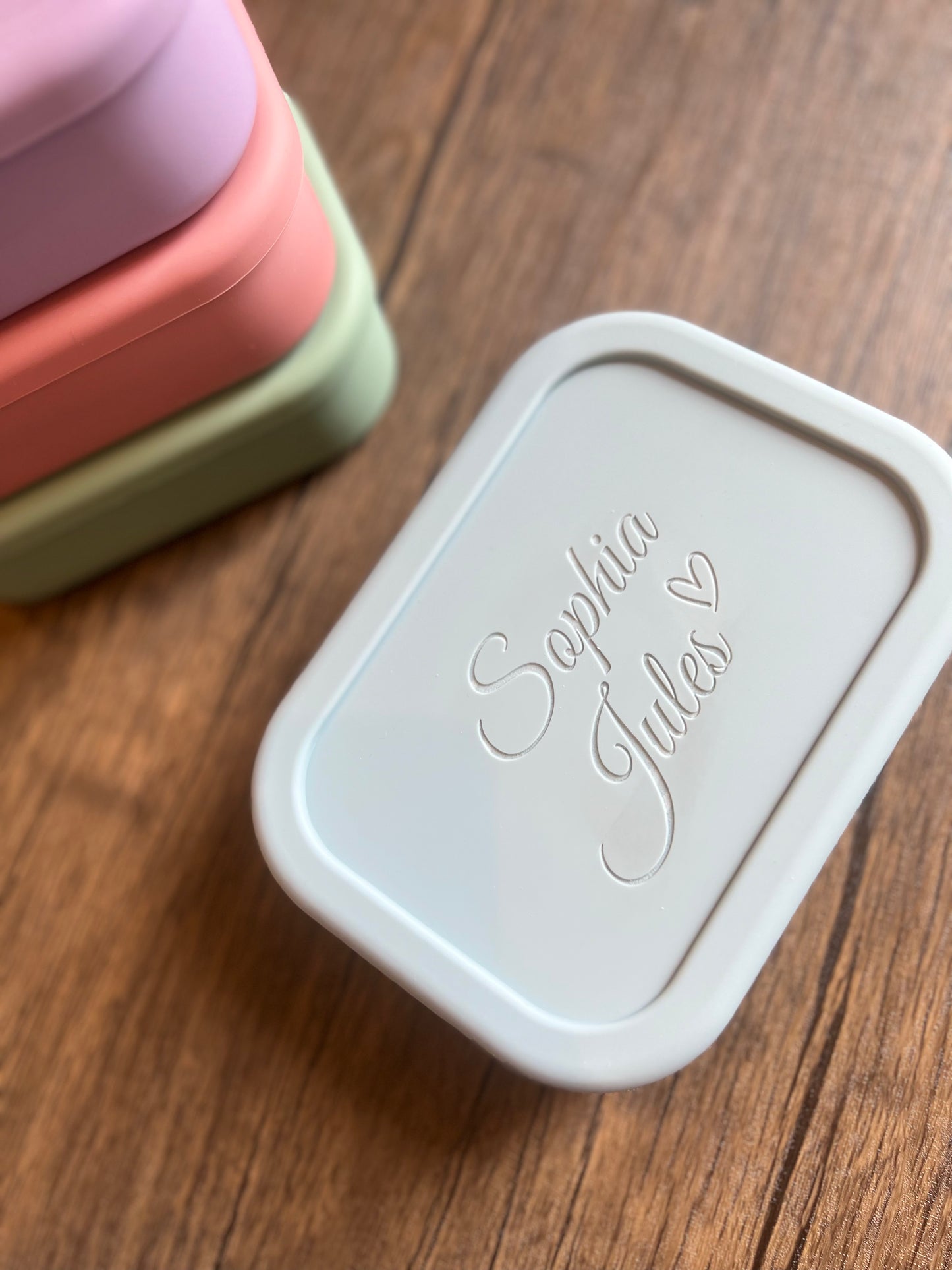 Personalized Silicone Bento box / Lunch Box