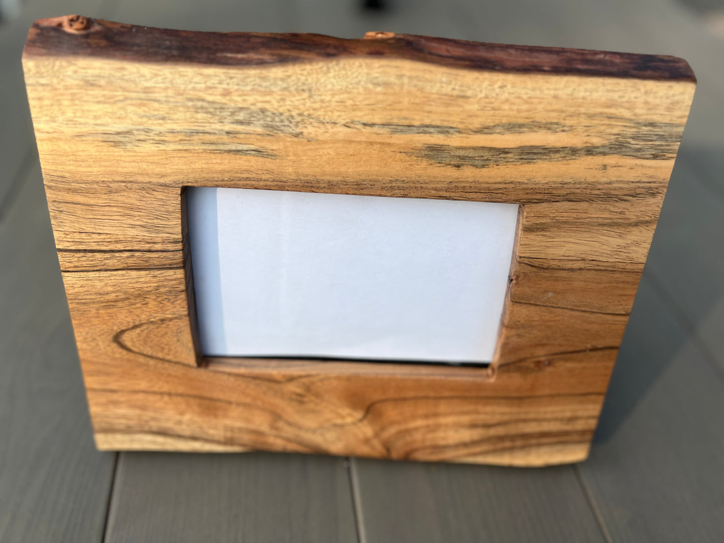 Live edge acacia personalized picture frame