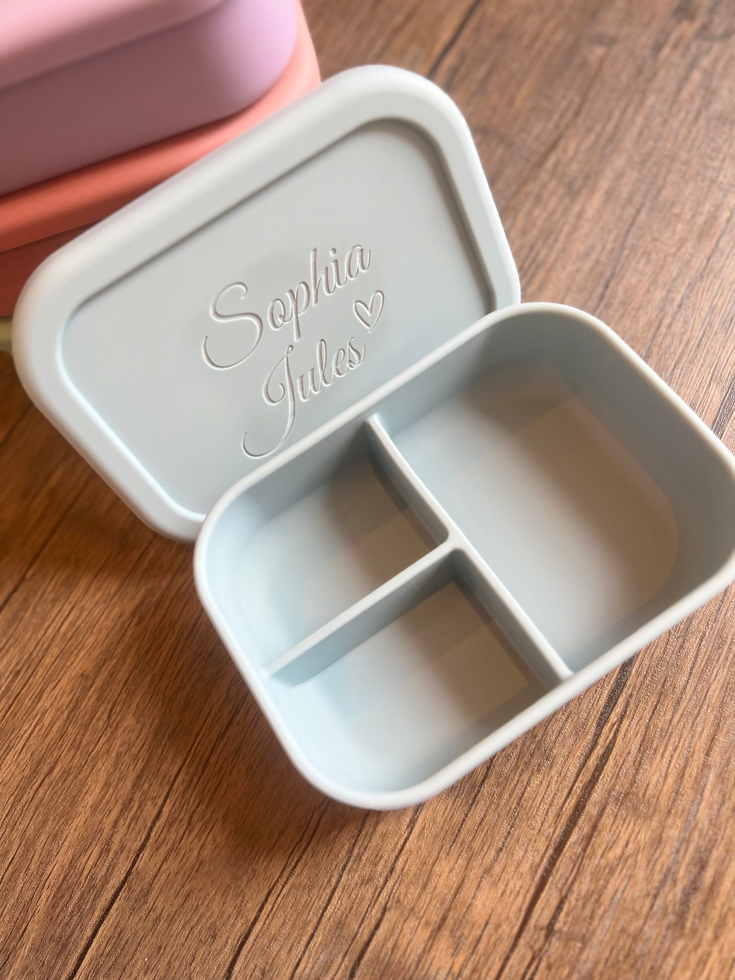 Personalized Silicone Bento box / Lunch Box