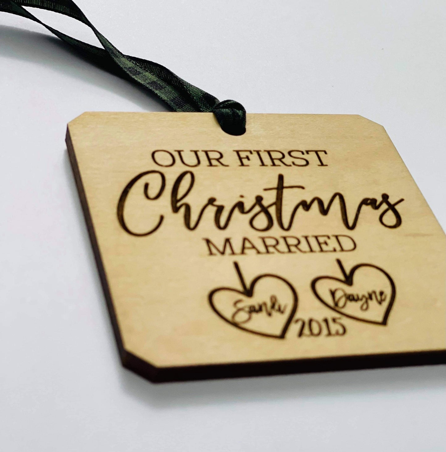 Our first Christmas Married Ornament