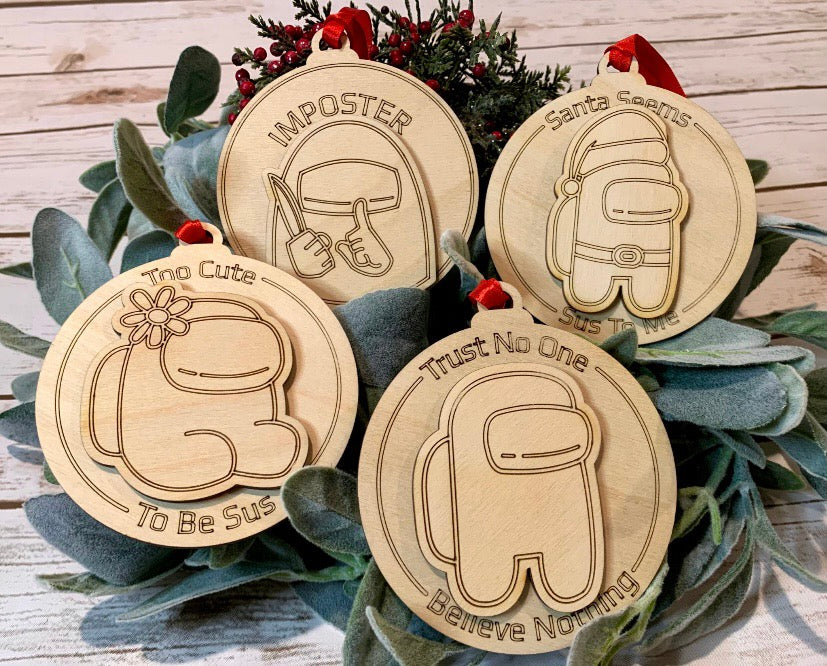 Among us ornament set
