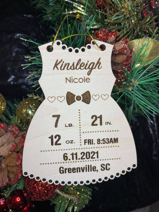 Customizable Baby's First Christmas Ornament