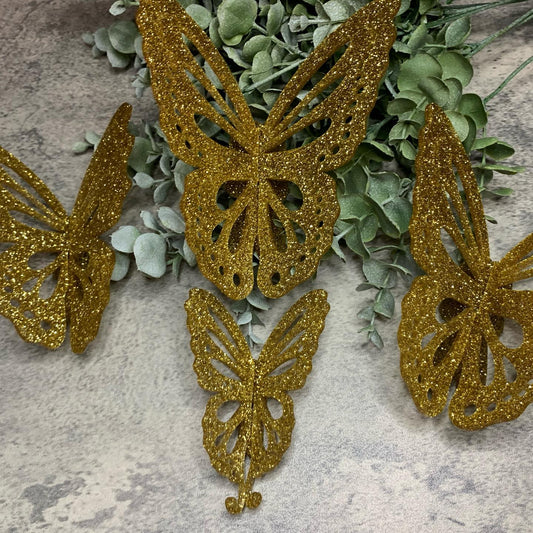 Glittered Acrylic Butterfly 3D centerpieces