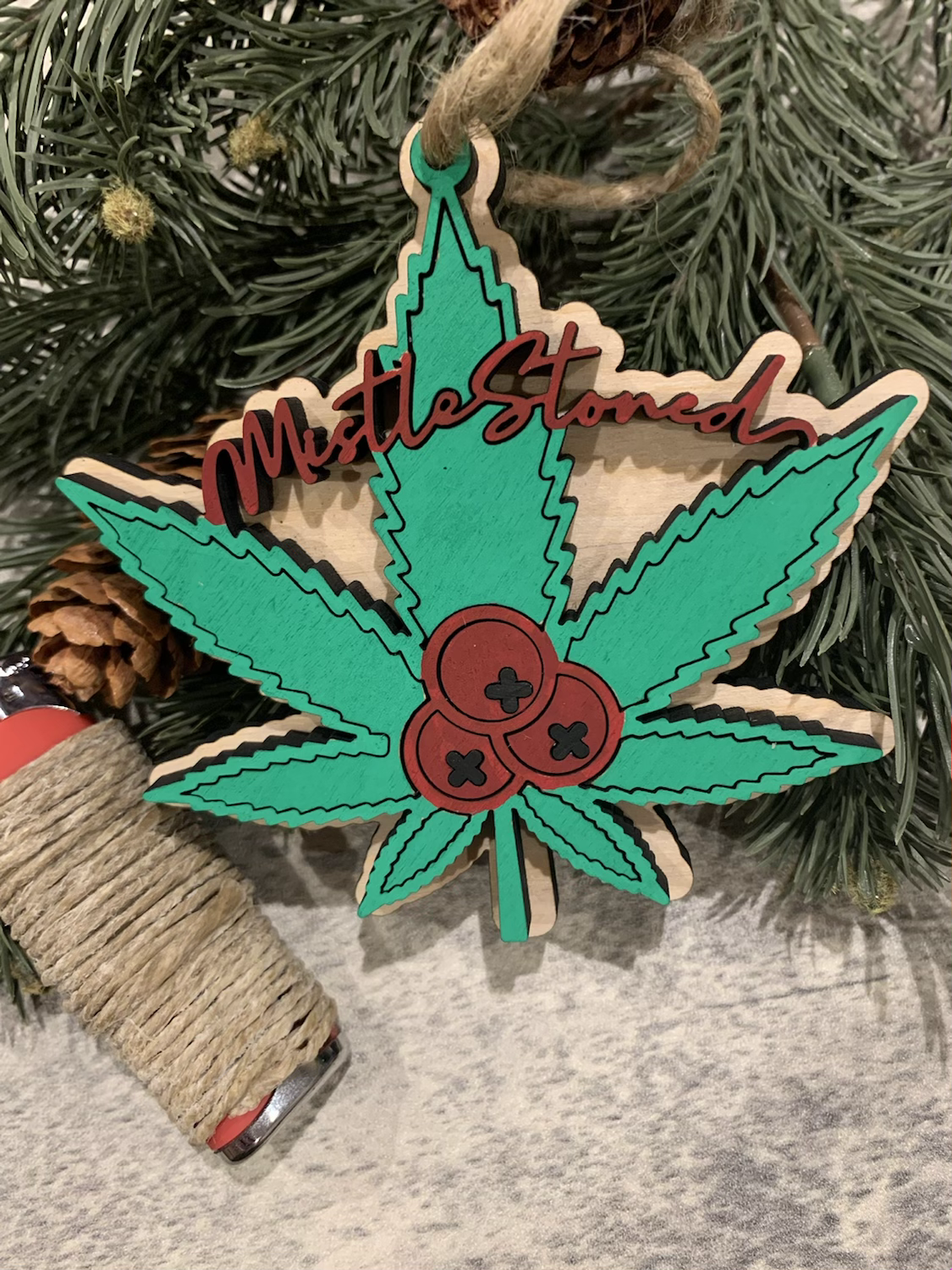 Mistlestoned ornament