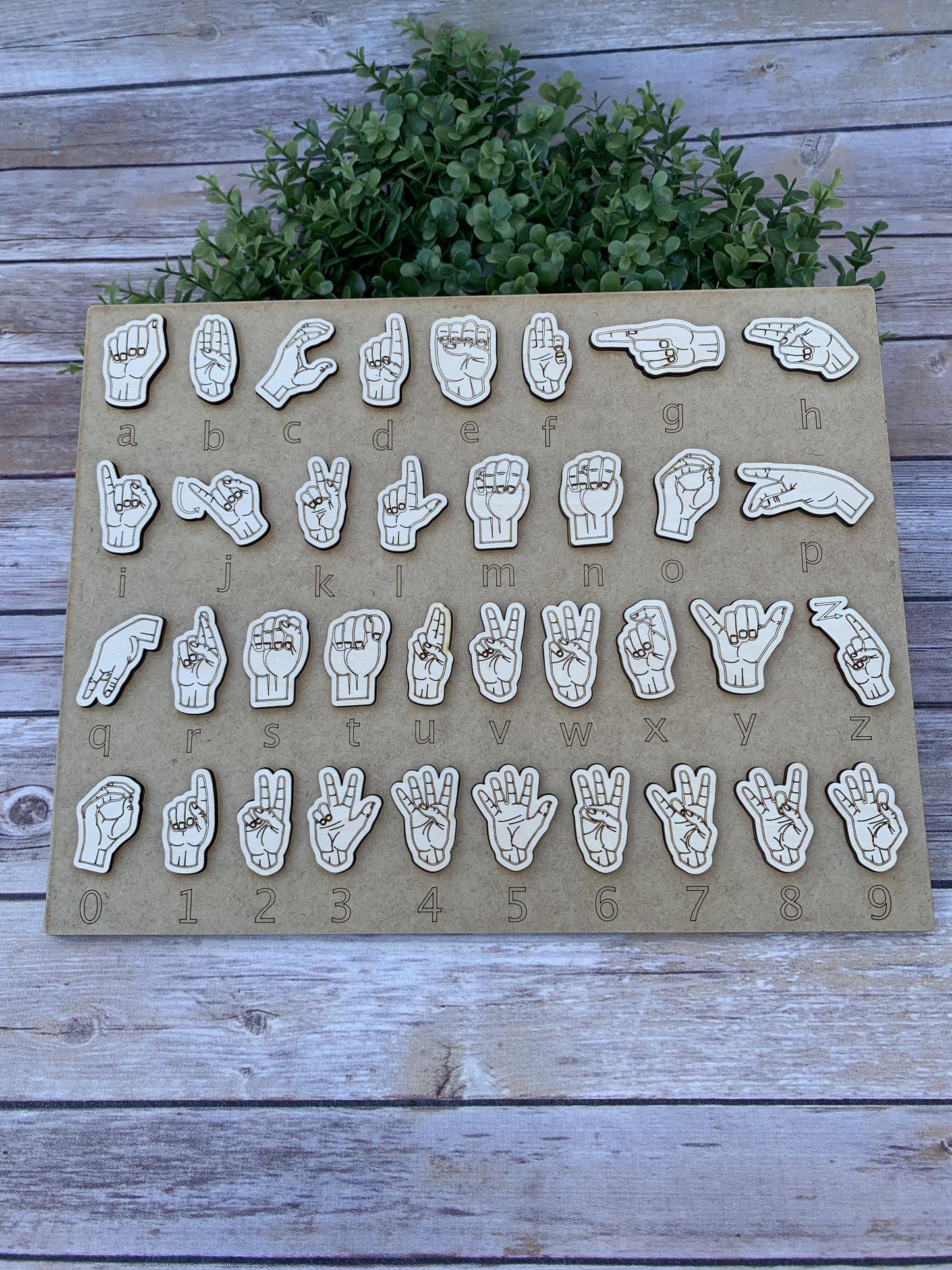ASL American Sign Language Puzzle