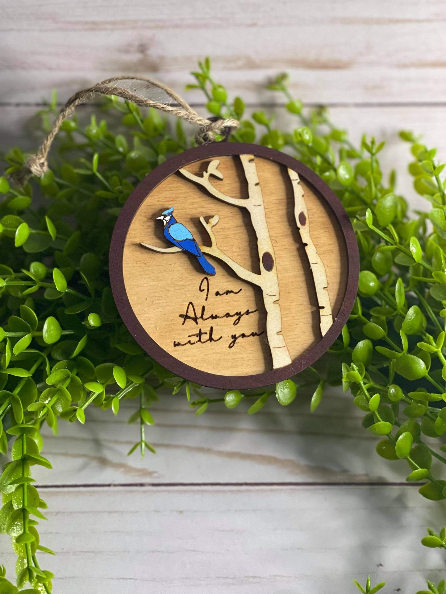 Memorial wooden Christmas Ornament