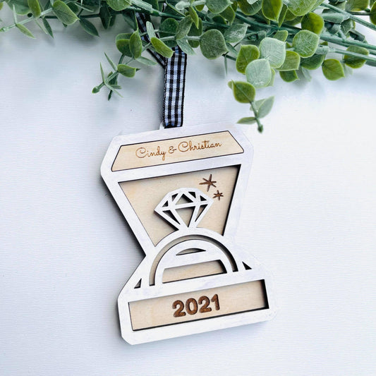 Newly Engaged Christmas Ornament