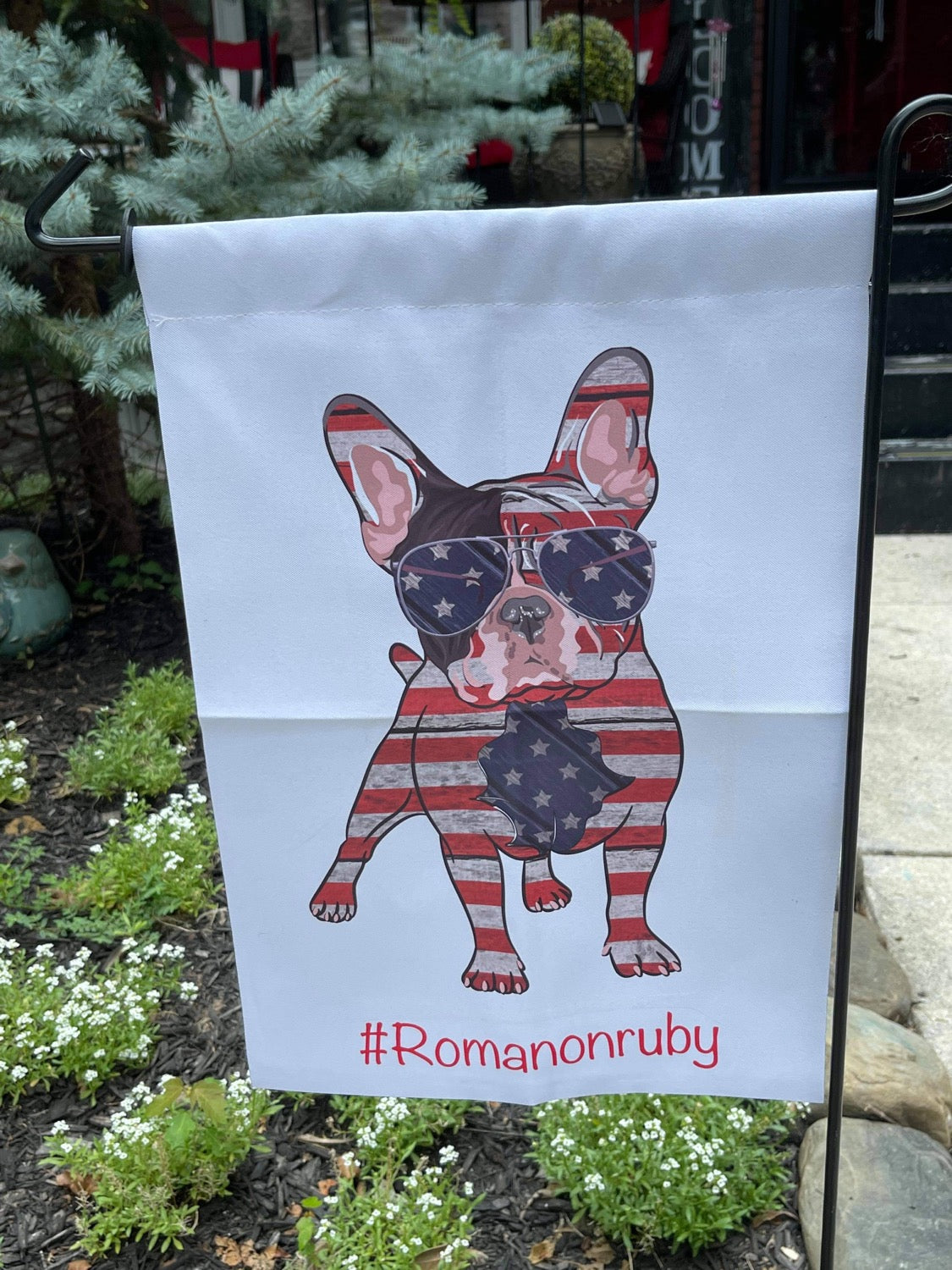 Personalized garden flag