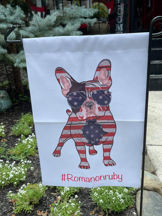 Personalized garden flag