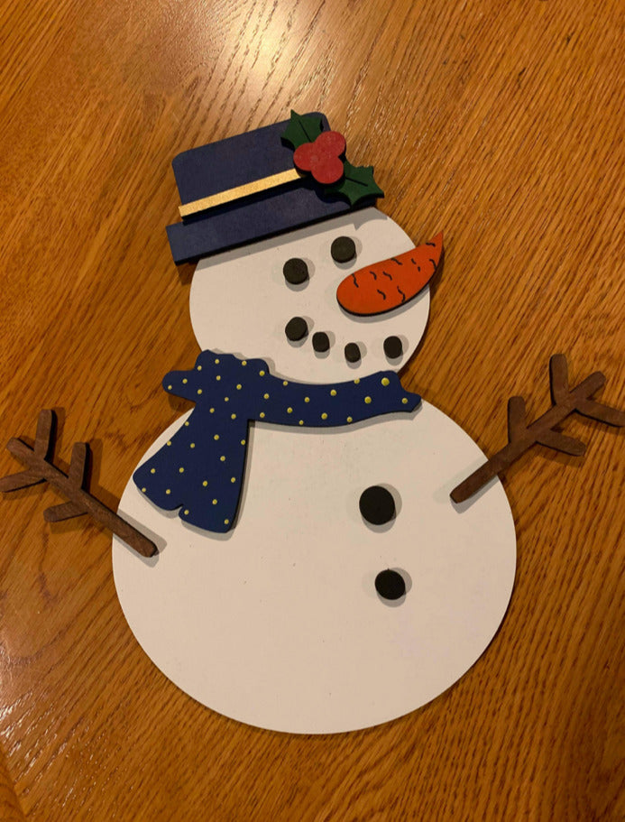 Do you want to build a snowman DIY paint kit