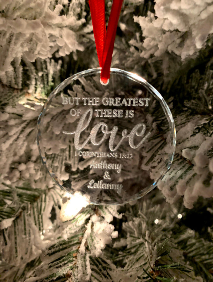 Customizable crystal ornament