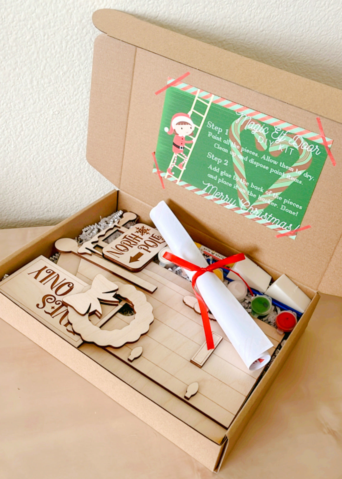 Magic Elf door DIY paint kit