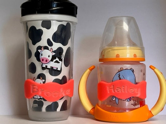 Personalized Silicone - Sippy Cup - Bottle Wraps