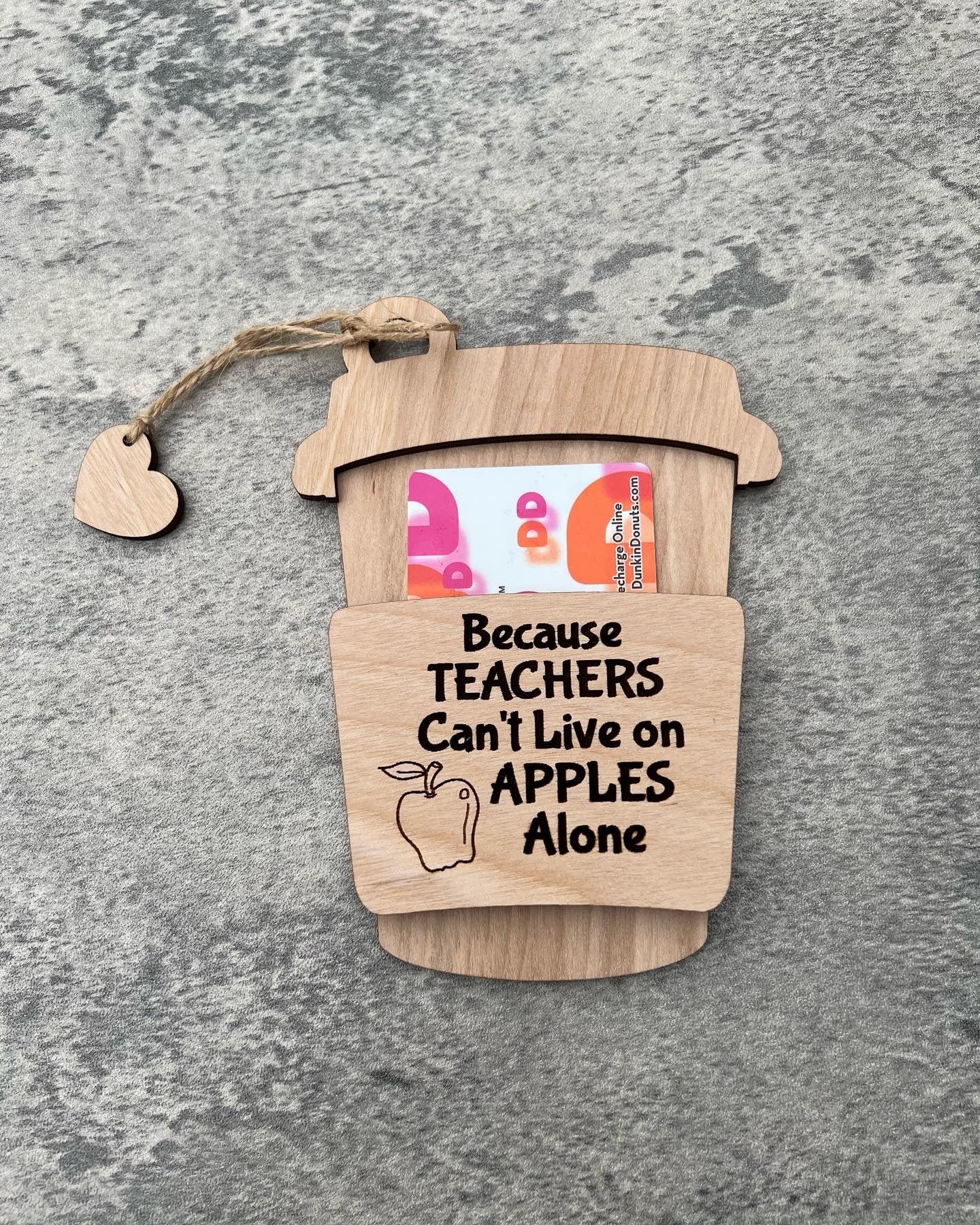 Teacher Gift card holder