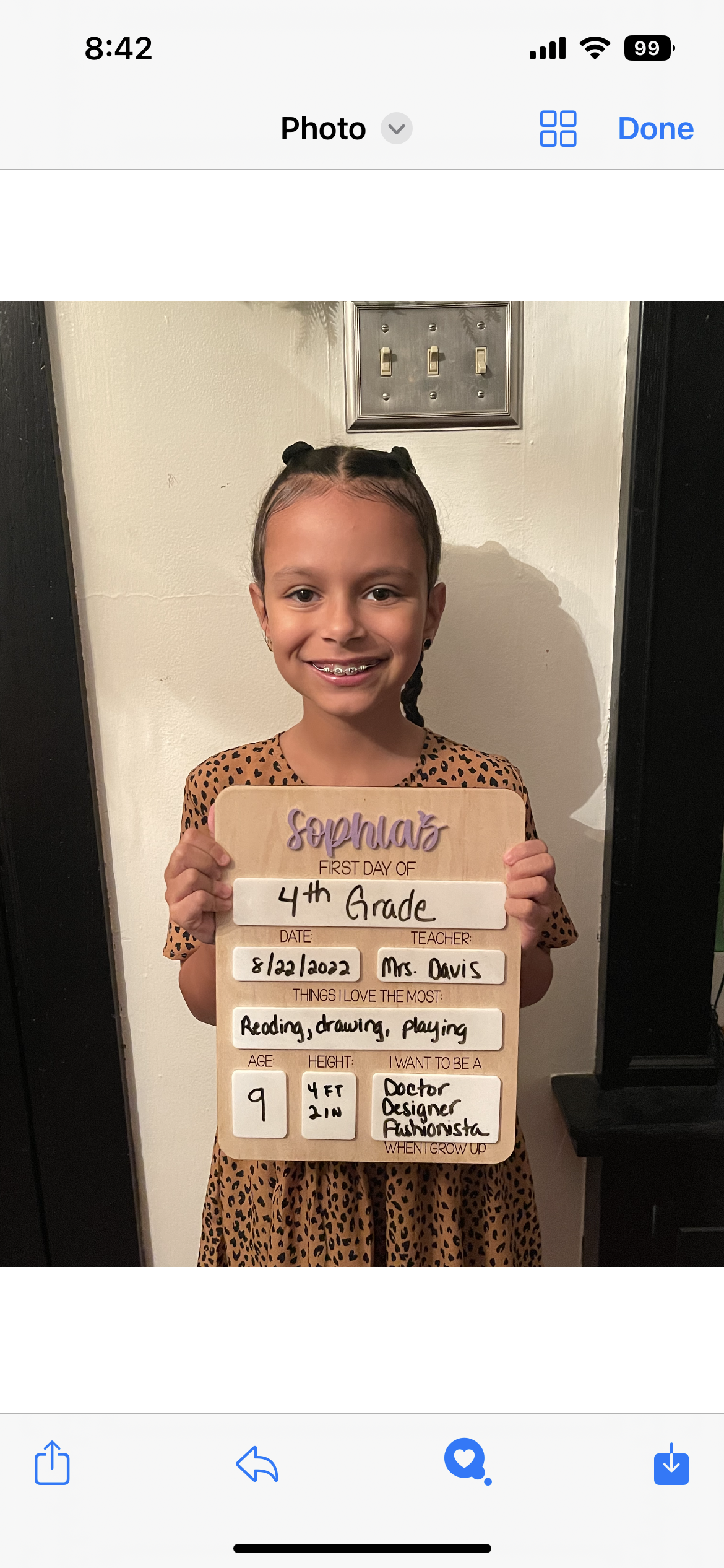 Reusable custom back to school dry erase board