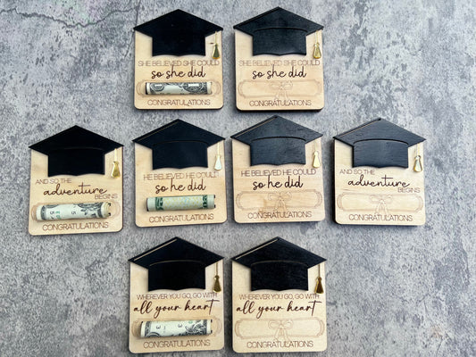 Graduation money or gift card holder