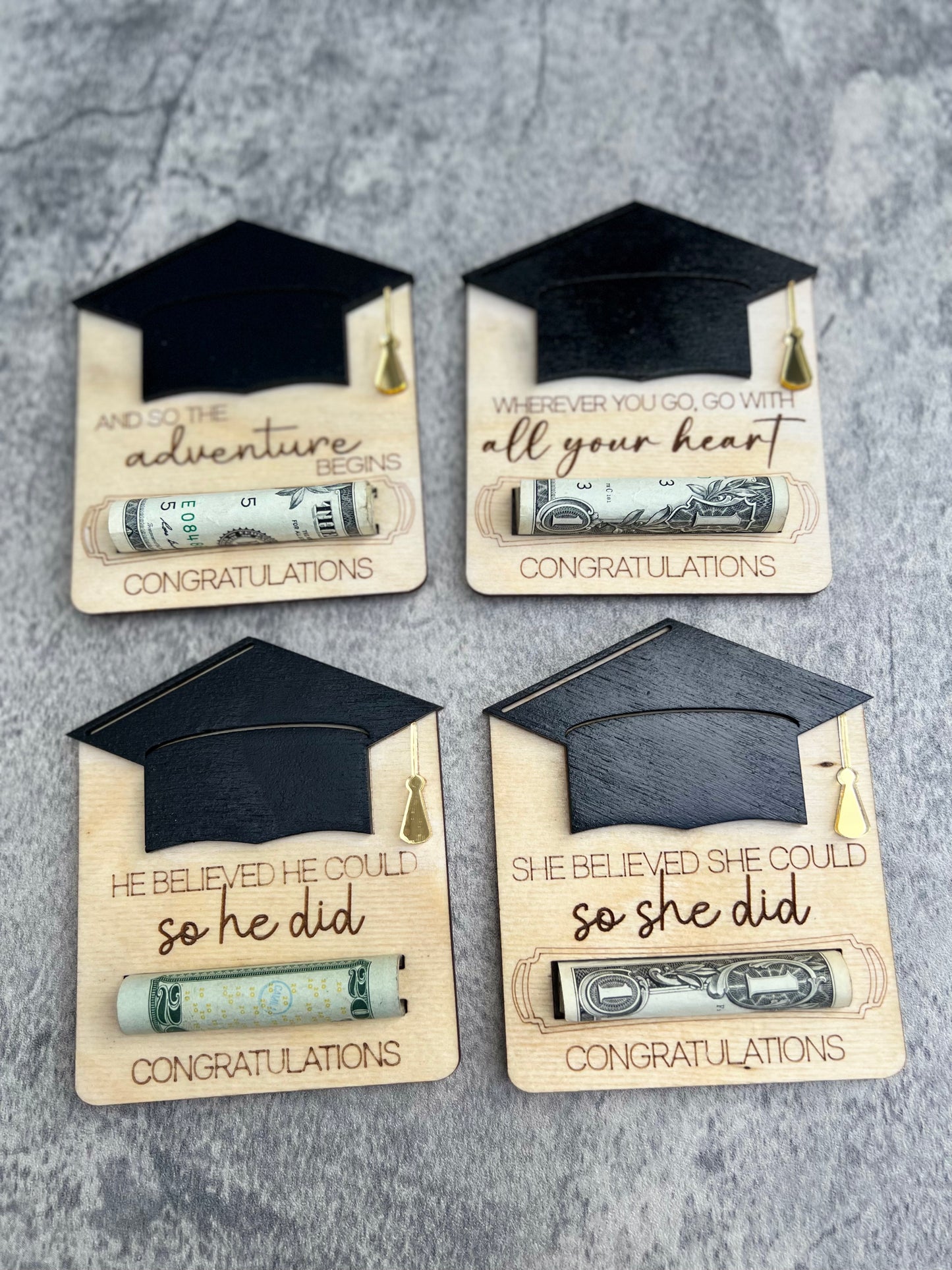 Graduation money or gift card holder