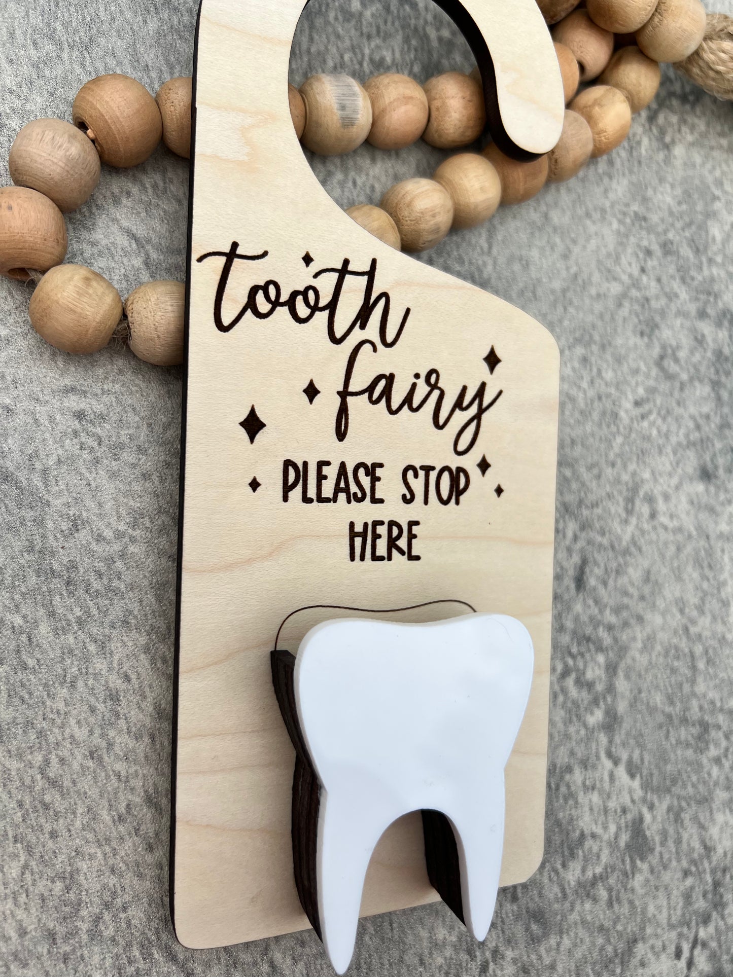 Tooth fairy door hanger