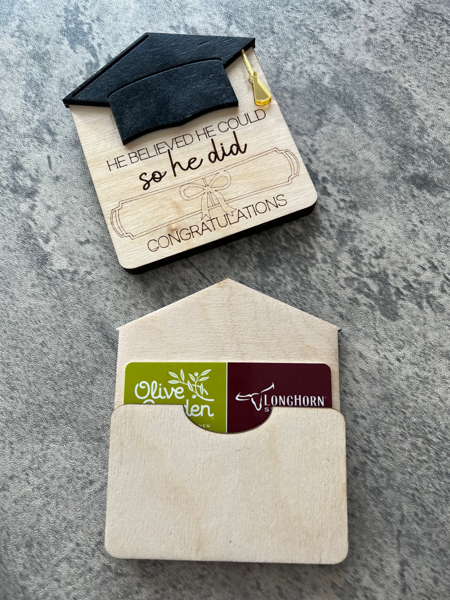 Graduation money or gift card holder