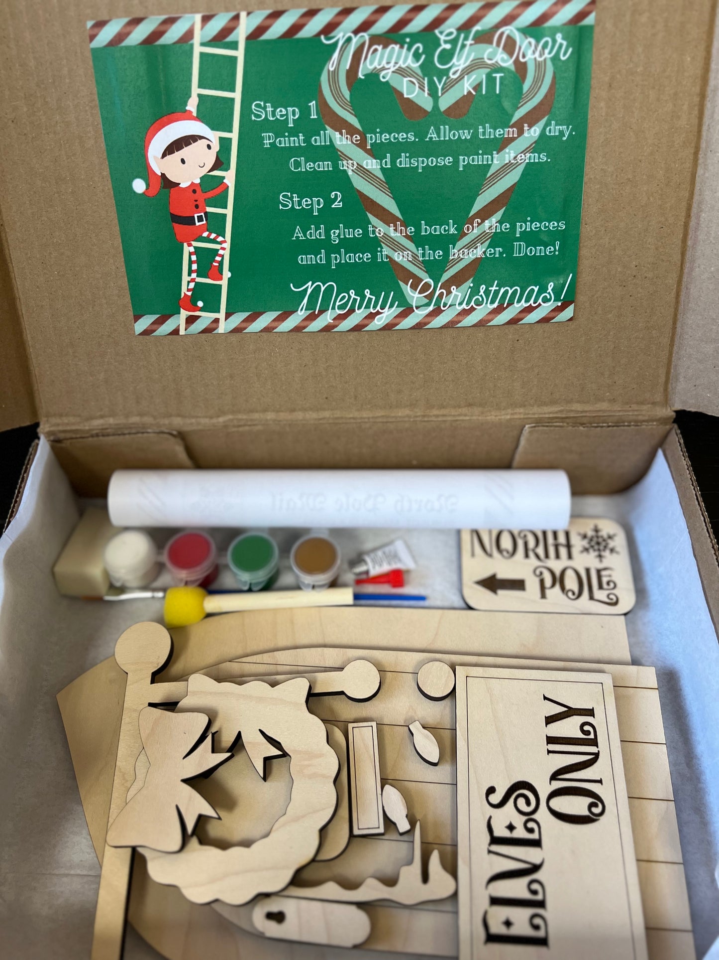 Magic Elf door DIY paint kit