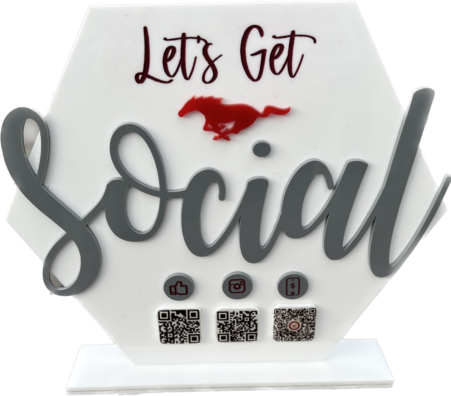 Octagon Business Social Media QR Code