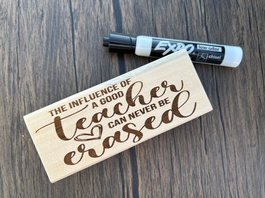 Personalized whiteboard eraser