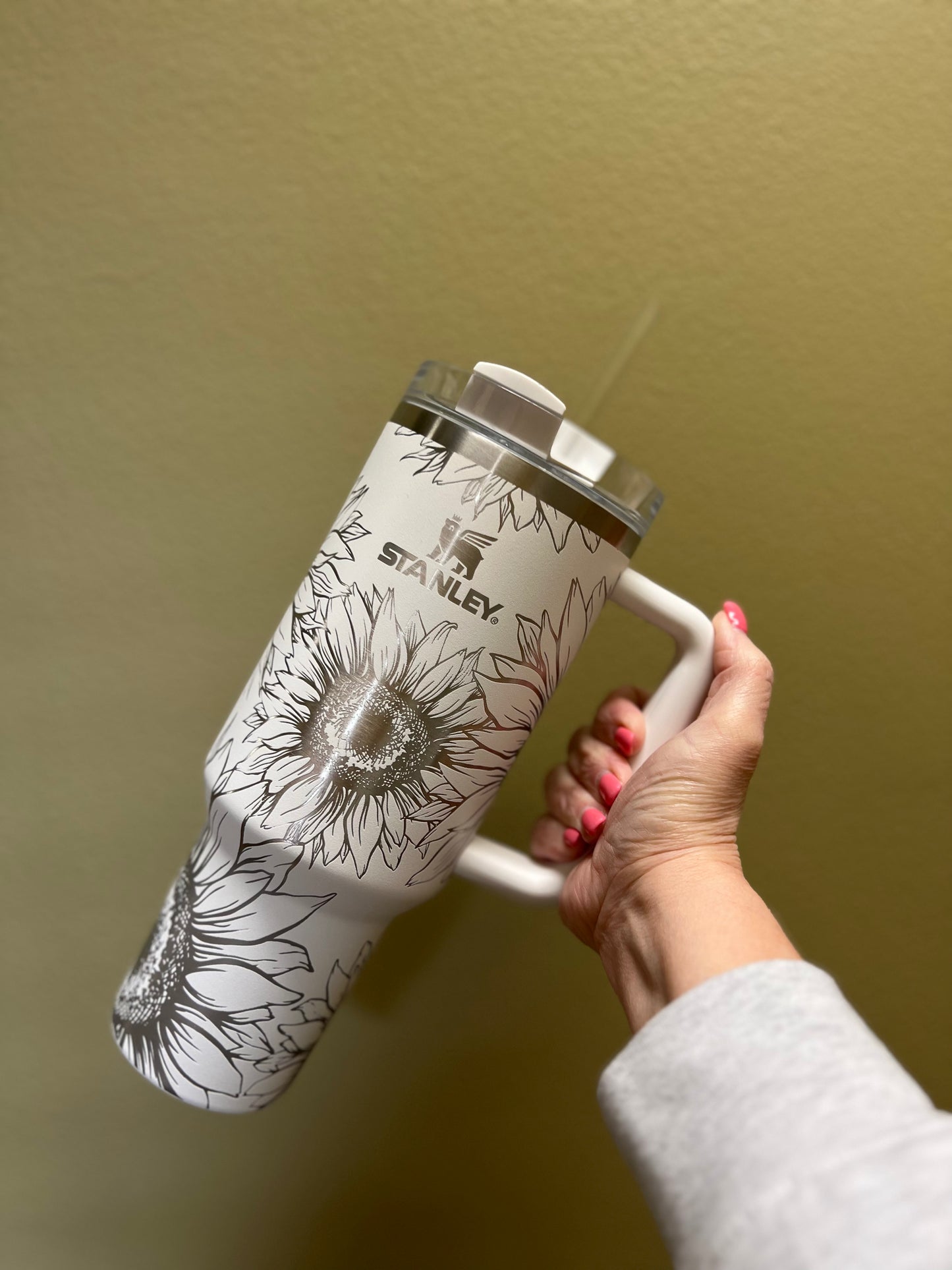 40oz tumbler - full wrap Laser engraved adventure quencher